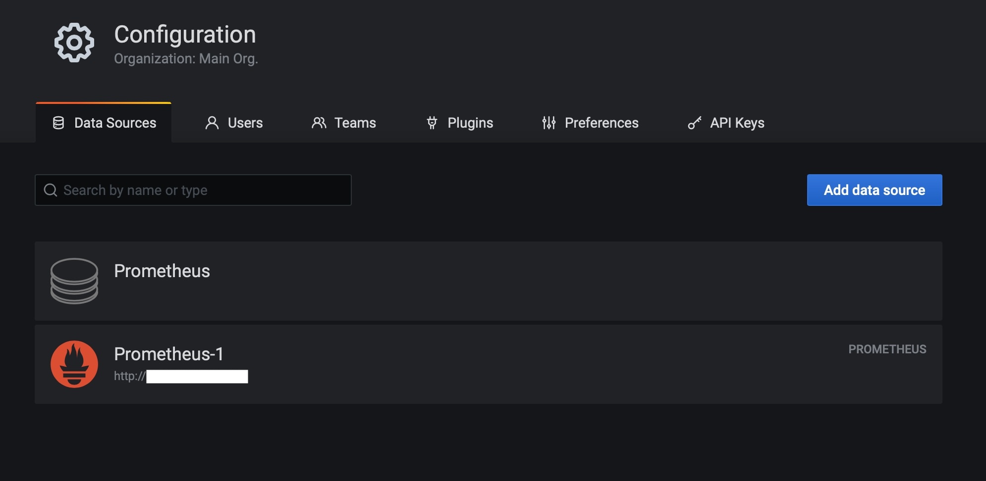 Веб-интерфейс Grafana